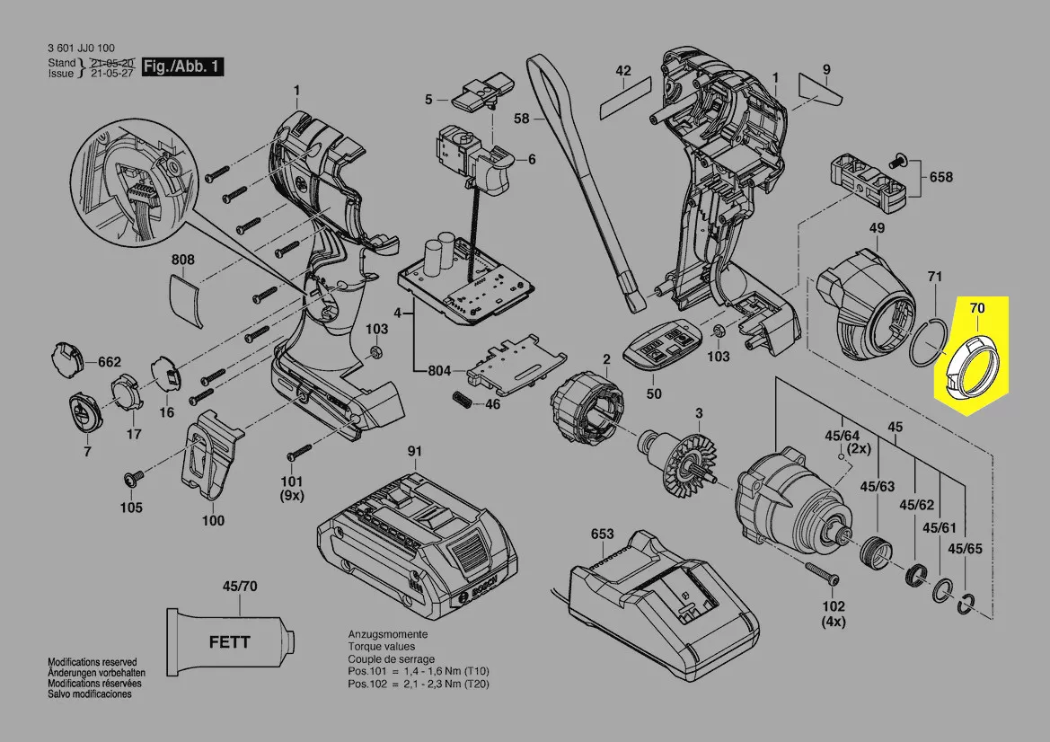 bague protection réf. 1 600 A01 YZ3 Bosch